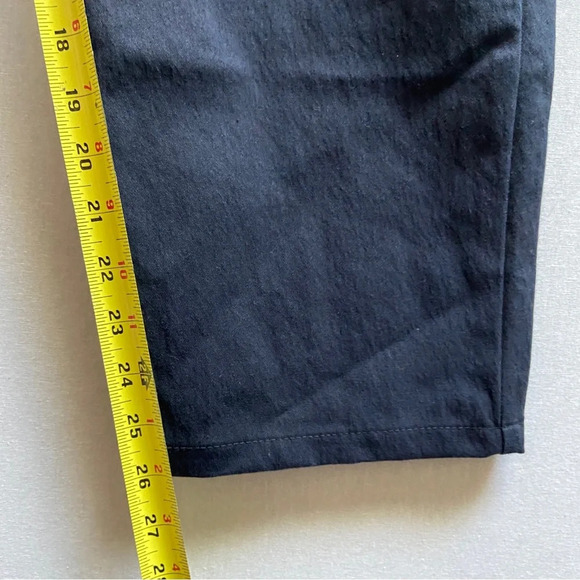 COS high waisted ankle length black cotton trousers Sz 42 - Picture 11 of 11